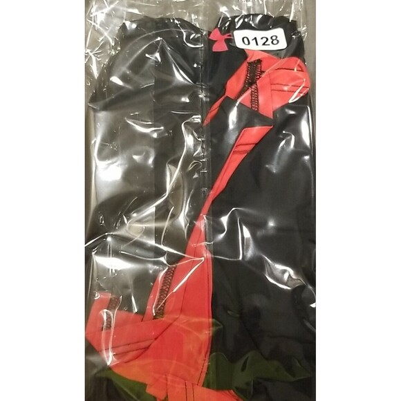 Under Armour Shorts Men Large Loose Red Black Elastic Waist Athletic Heat Gear - Picture 11 of 11